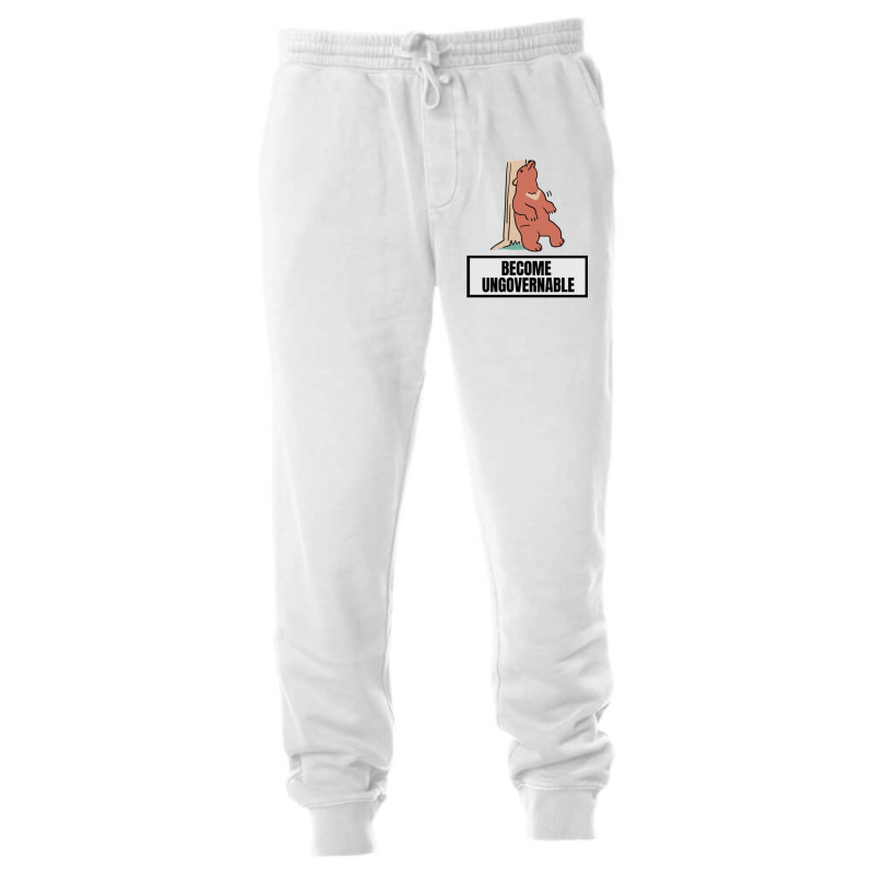 Bear Feeling Itchy Back Become Ungovernable Funny Sarcastic Quotes Unisex Jogger | Artistshot