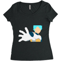 Hot Trend Super Saiyan Blue Vegeta Women's Triblend Scoop T-shirt | Artistshot