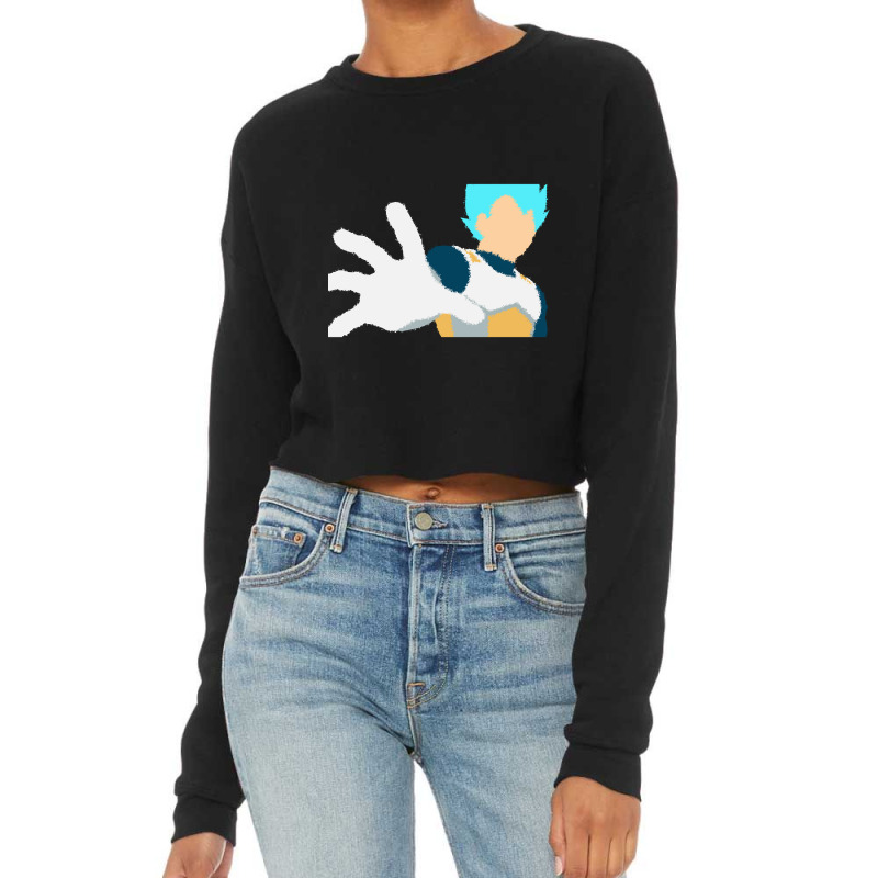 Hot Trend Super Saiyan Blue Vegeta Cropped Sweater by Box Bingham | Artistshot