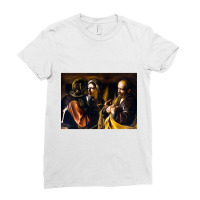 Caravaggio The Denial Of Saint Peter Ladies Fitted T-shirt | Artistshot