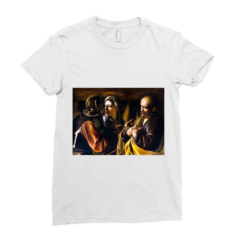 Caravaggio The Denial Of Saint Peter Ladies Fitted T-Shirt by HOPERYDEN | Artistshot