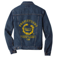 Prometheus School Of Running Away From Things Men Denim Jacket | Artistshot