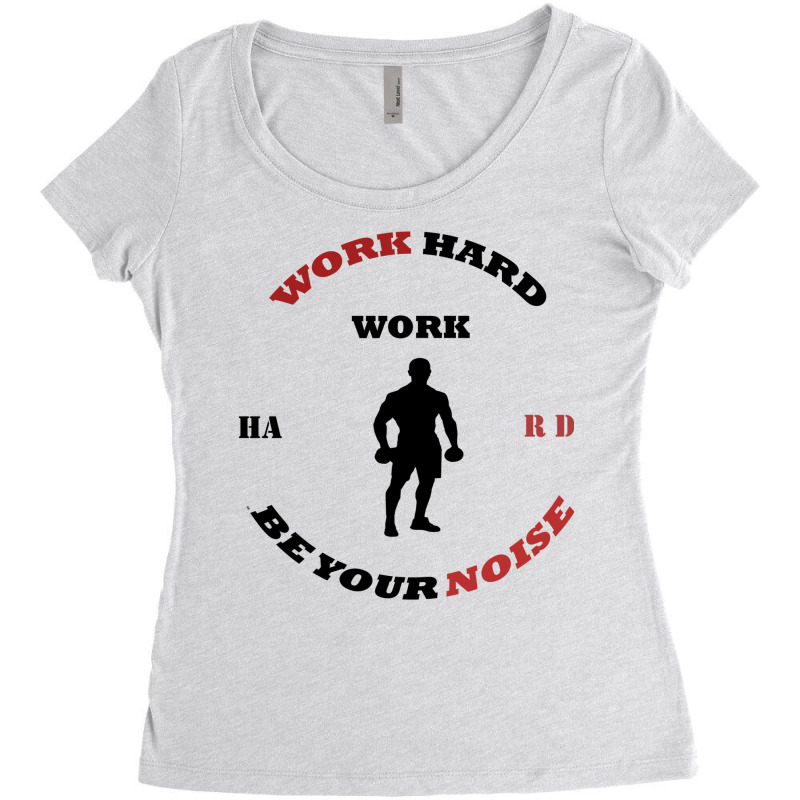 Hard Work; For Boyfriend Women's Triblend Scoop T-shirt by zaheretippanp | Artistshot