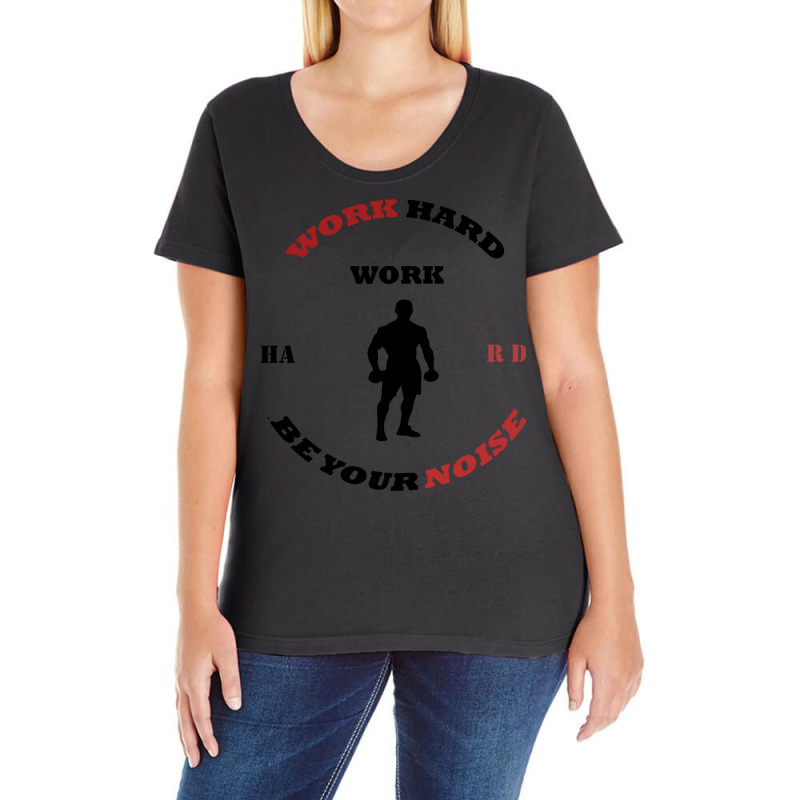 Hard Work; For Boyfriend Ladies Curvy T-Shirt by zaheretippanp | Artistshot