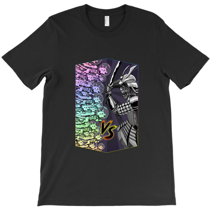 Rainbow Space Kittens Vs Samurai Zombie Warlord T-shirt | Artistshot