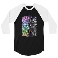 Rainbow Space Kittens Vs Samurai Zombie Warlord 3/4 Sleeve Shirt | Artistshot