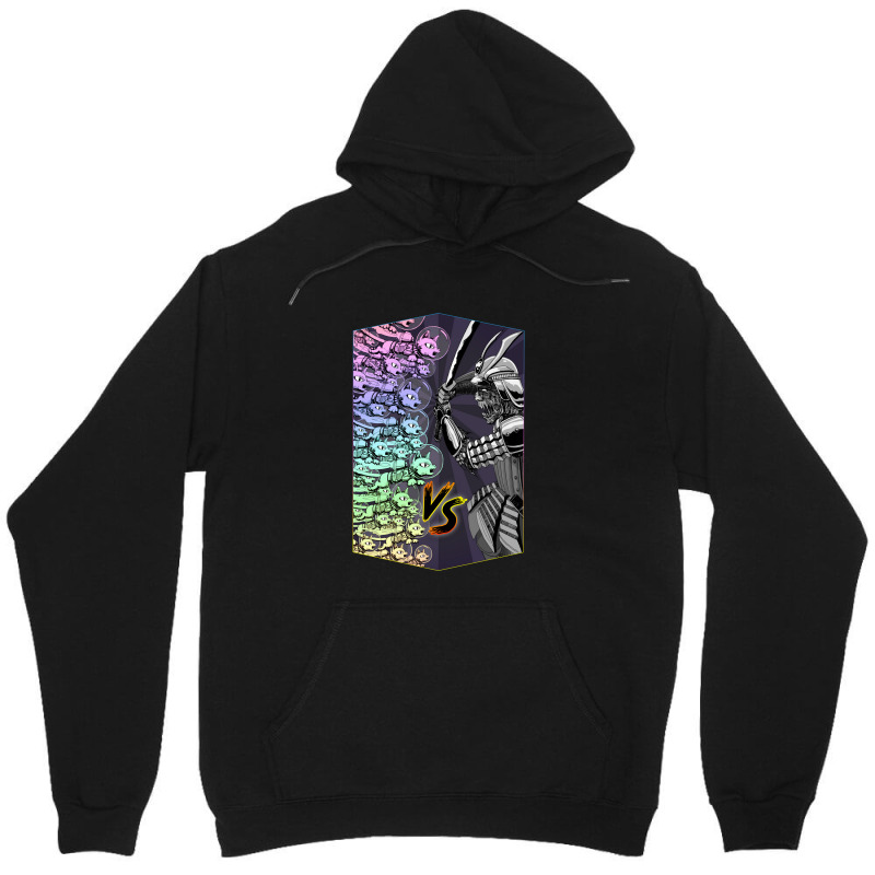 Rainbow Space Kittens Vs Samurai Zombie Warlord Unisex Hoodie | Artistshot