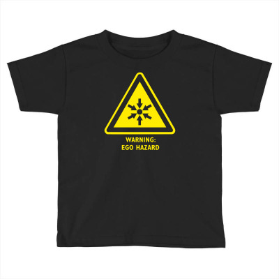 Ego Hazard Warning Sign Toddler T-shirt Designed By Isma