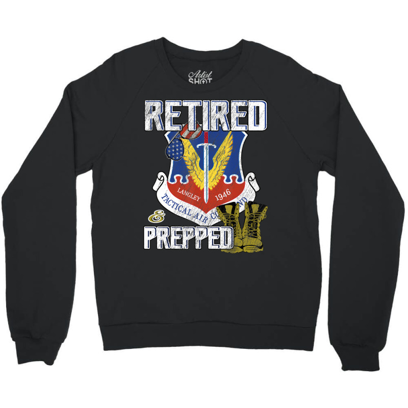 Trending Us Air Force Veteran Tactical Air Combat Command Crewneck Sweatshirt | Artistshot