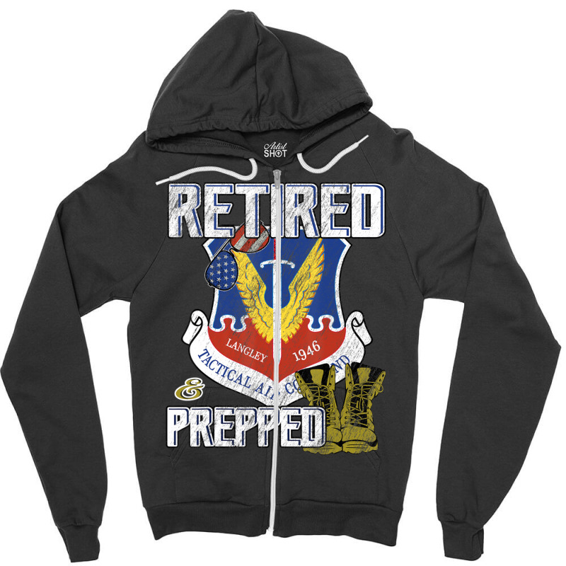 Trending Us Air Force Veteran Tactical Air Combat Command Zipper Hoodie | Artistshot