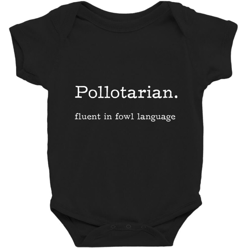 Pollotarian   Fluent In Fowl Language Premium T Shirt Baby Bodysuit by sunda | Artistshot