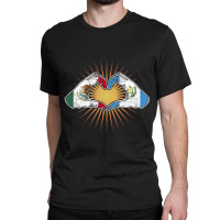 Trending Mexico And Guatemala. Heart Hands Classic T-shirt | Artistshot