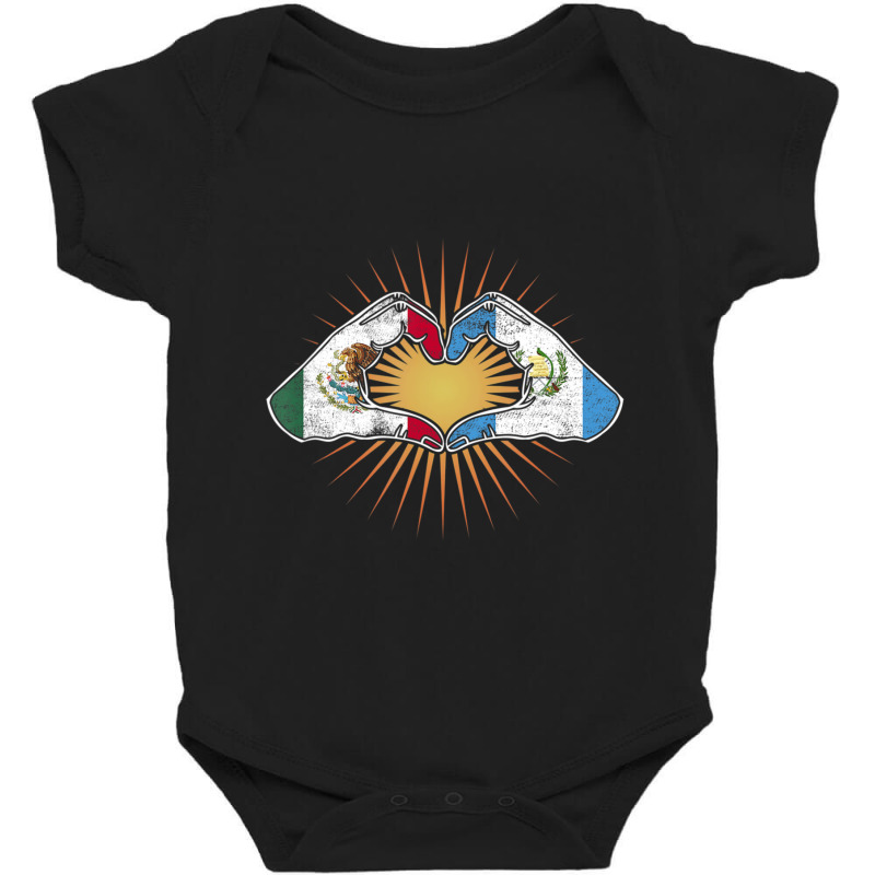 Trending Mexico And Guatemala. Heart Hands Baby Bodysuit by Sierra Dennis | Artistshot