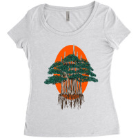 Bonsai Plant Women's Triblend Scoop T-shirt | Artistshot