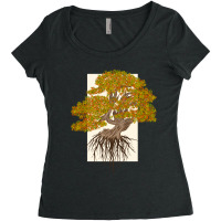 Bonsai Tree Women's Triblend Scoop T-shirt | Artistshot