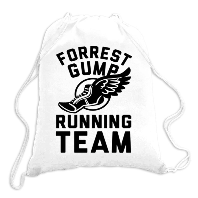 Forrest Gump Running Team Drawstring Bags by ROXANZALEZ | Artistshot