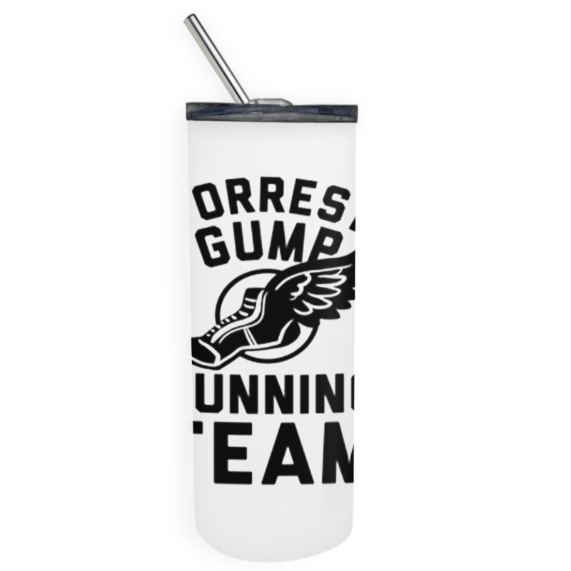 Forrest Gump Running Team Skinny Tumbler by ROXANZALEZ | Artistshot