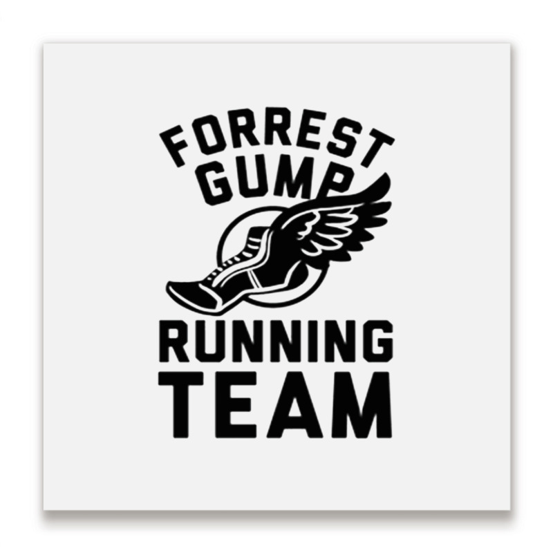 Forrest Gump Running Team Metal Print Square by ROXANZALEZ | Artistshot