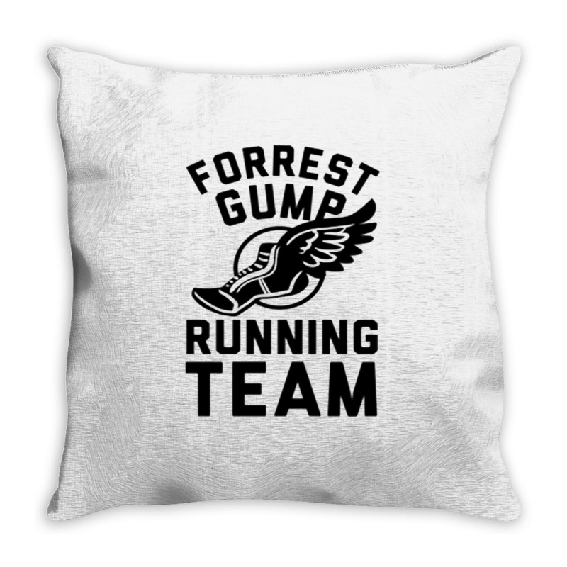 Forrest Gump Running Team Throw Pillow by ROXANZALEZ | Artistshot