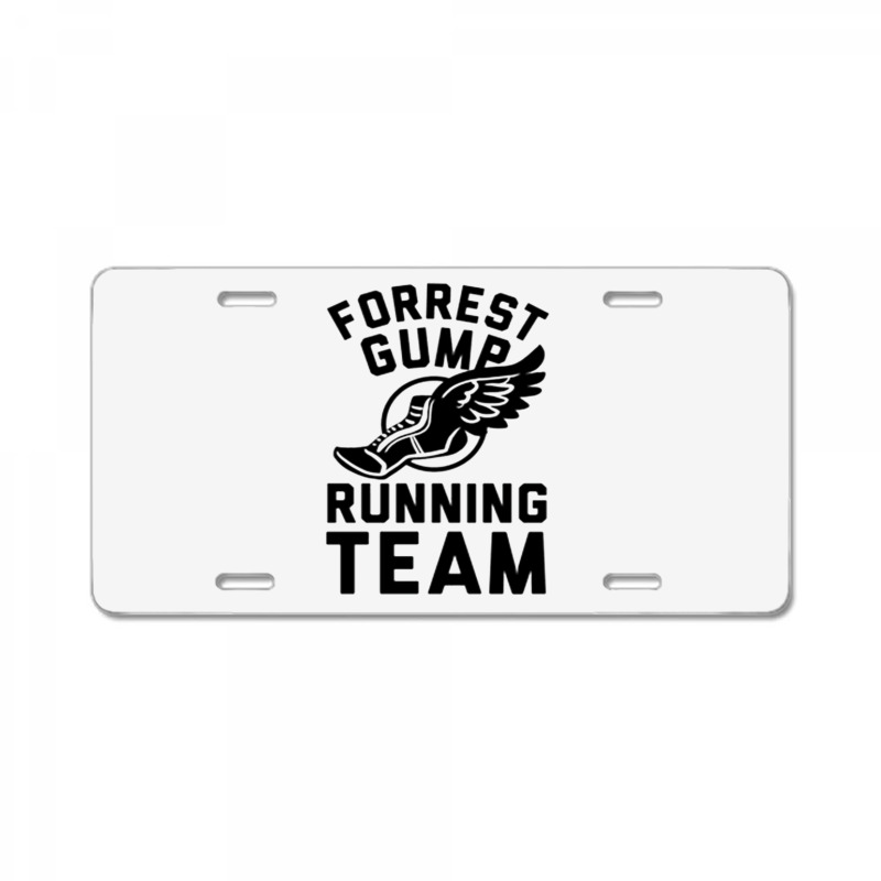 Forrest Gump Running Team License Plate by ROXANZALEZ | Artistshot