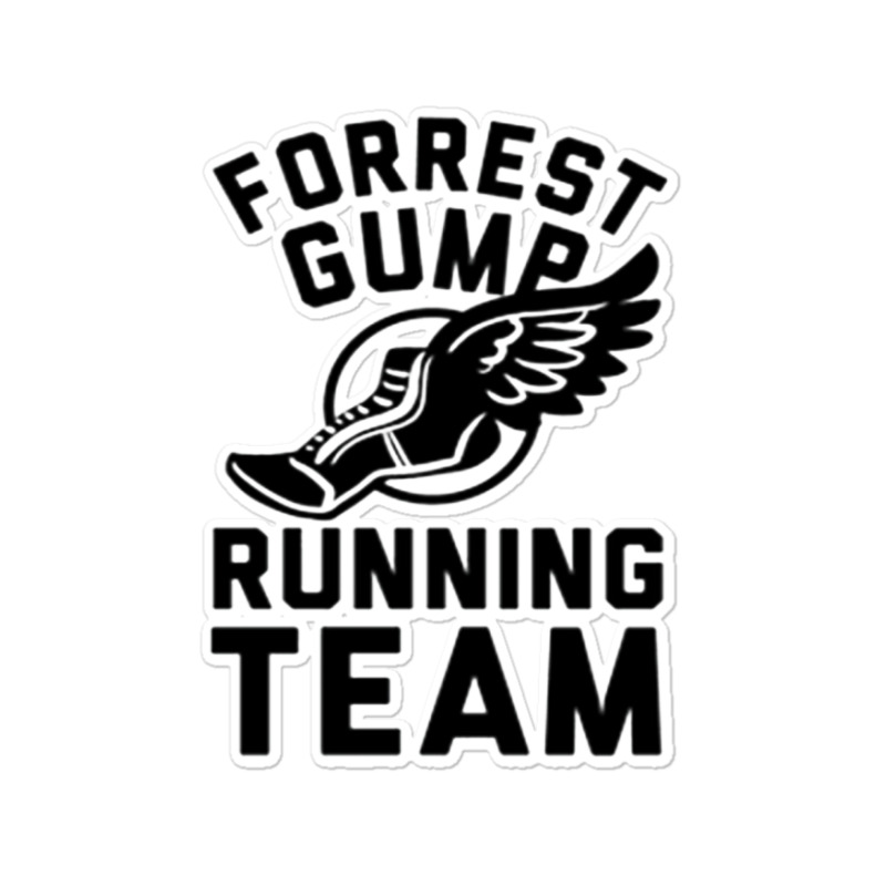 Forrest Gump Running Team Sticker by ROXANZALEZ | Artistshot