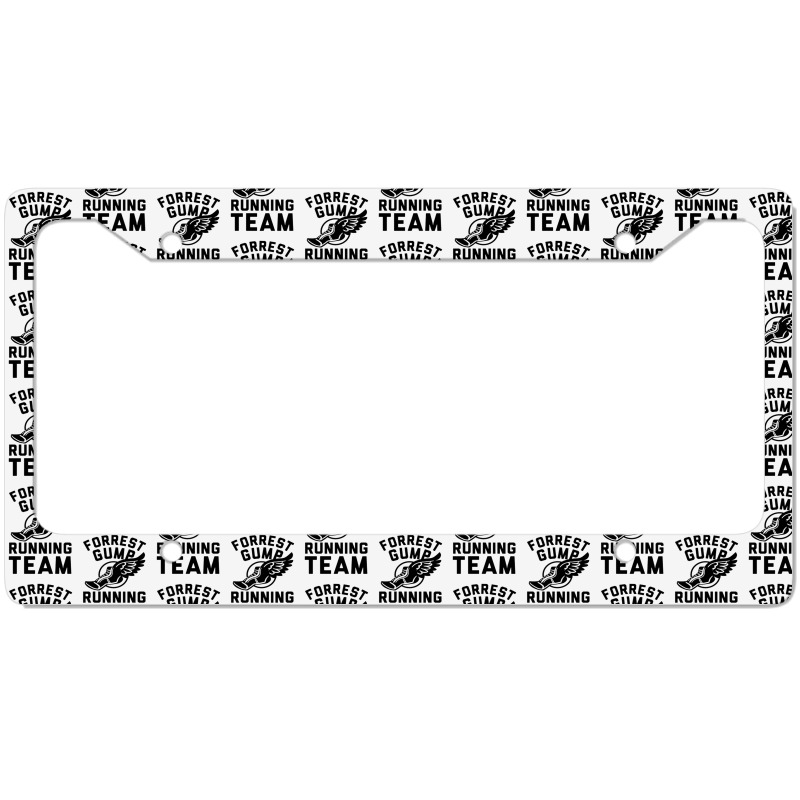 Forrest Gump Running Team License Plate Frame by ROXANZALEZ | Artistshot