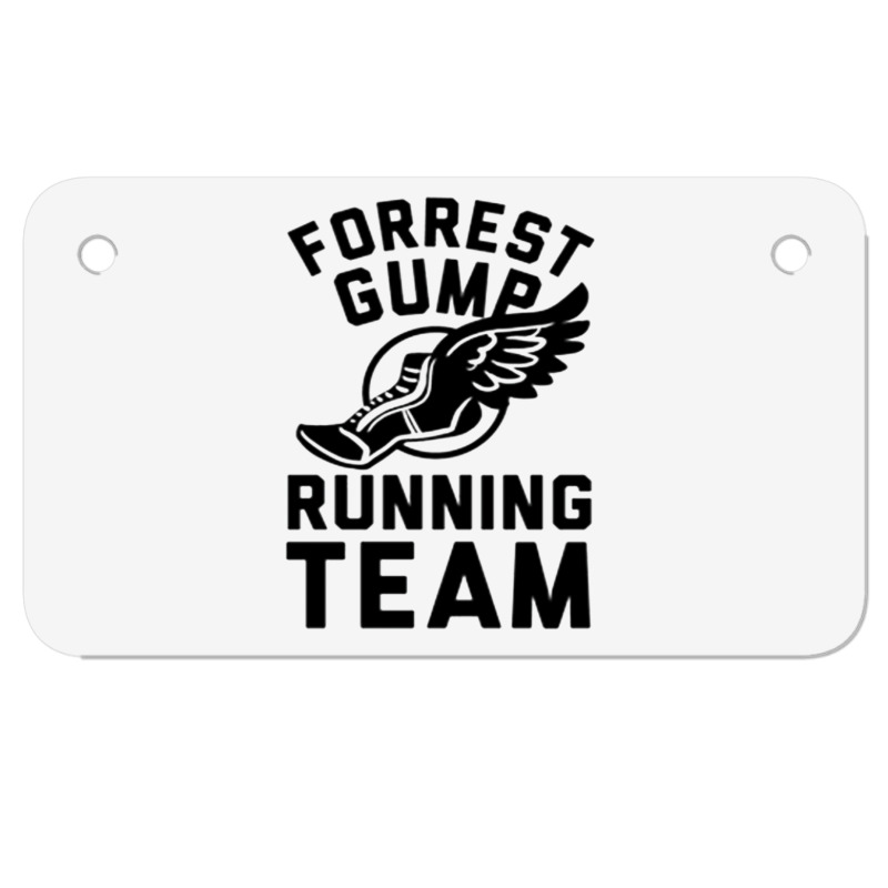 Forrest Gump Running Team Motorcycle License Plate by ROXANZALEZ | Artistshot