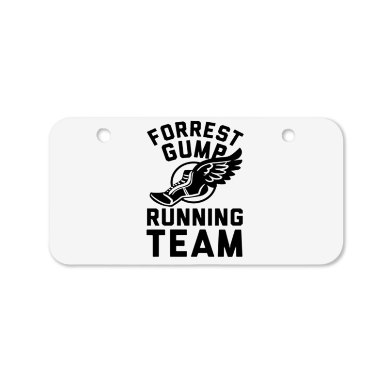 Forrest Gump Running Team Bicycle License Plate by ROXANZALEZ | Artistshot