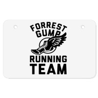 Forrest Gump Running Team Atv License Plate | Artistshot