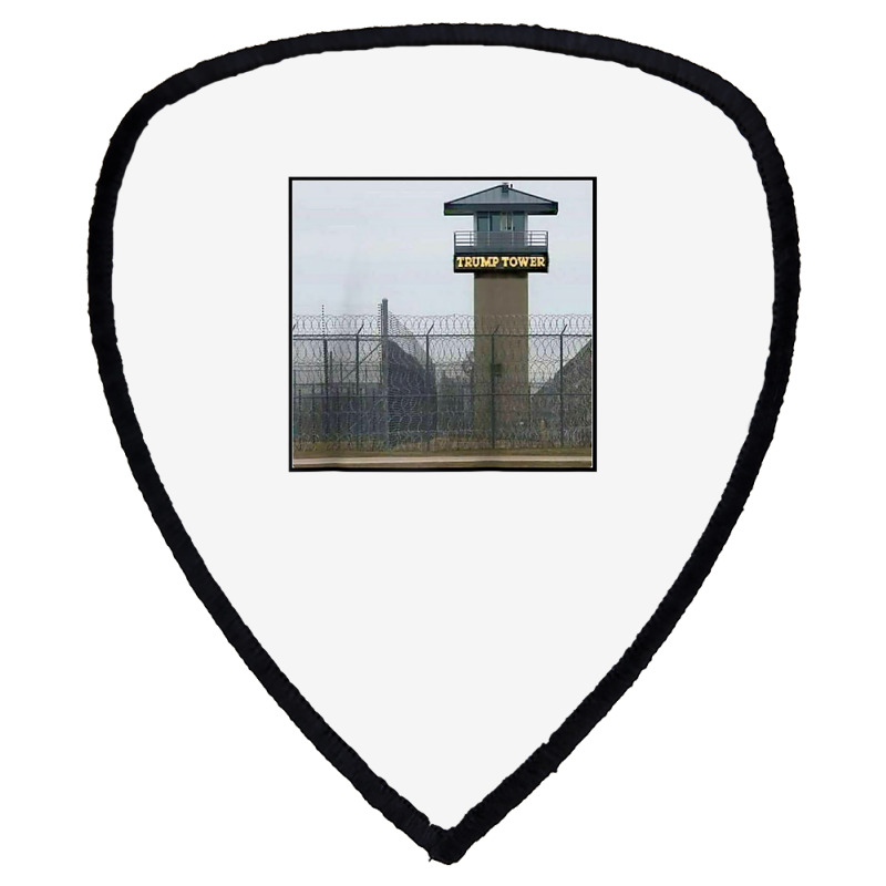 Trump Prison Tower Raglan Baseball Tee Shield S Patch | Artistshot