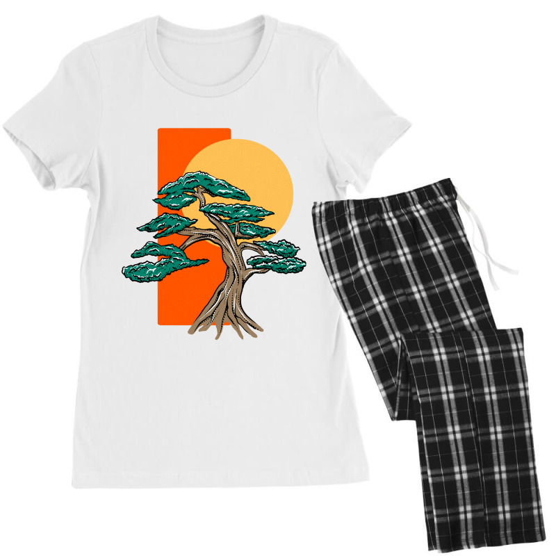 Tree And Moon Women's Pajamas Set | Artistshot