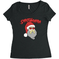 Santamania Is Running Wild! Women's Triblend Scoop T-shirt | Artistshot