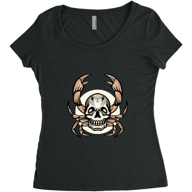 Skull Crab Women's Triblend Scoop T-shirt | Artistshot