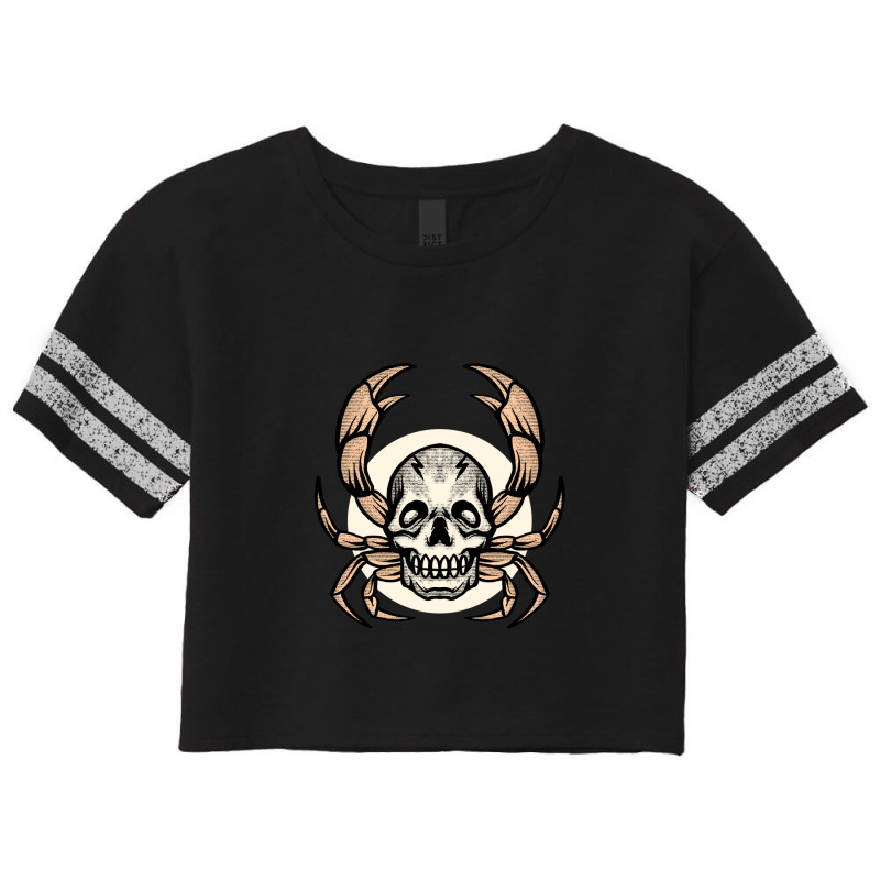 Skull Crab Scorecard Crop Tee | Artistshot