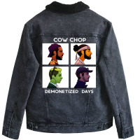 Cow Chop Demonetized Days Unisex Sherpa-lined Denim Jacket | Artistshot