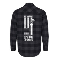 Limited Edition Us Proud Air Force Grandpa With American Flag Veteran Flannel Shirt | Artistshot