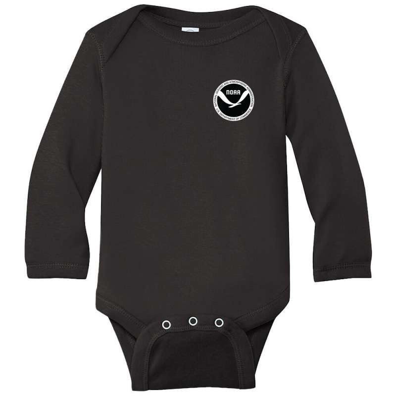 Trending National Oceanic & Atmospheric Administration W&b Noaa Long Sleeve Baby Bodysuit by Crews Micki | Artistshot