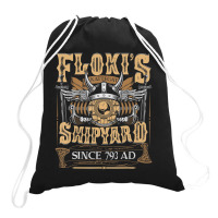 Limited Edition Flokis Shipyard Kattegat Since 793 Ad Norse Mythology Drawstring Bags | Artistshot