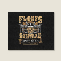 Limited Edition Flokis Shipyard Kattegat Since 793 Ad Norse Mythology Landscape Canvas Print | Artistshot