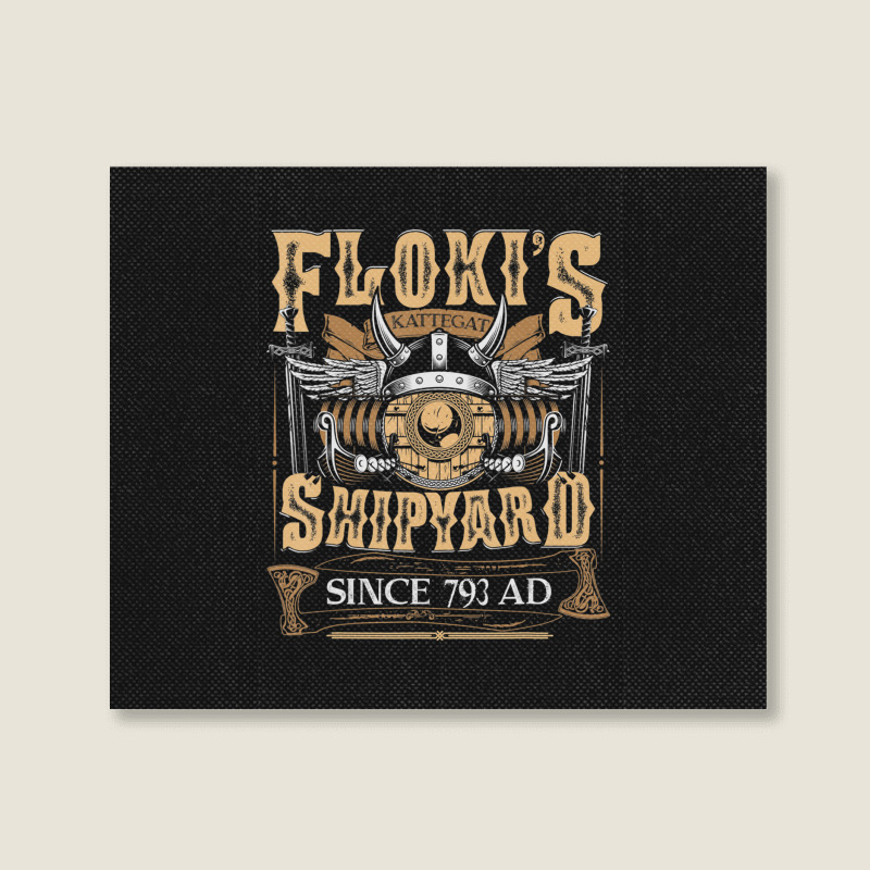 Limited Edition Flokis Shipyard Kattegat Since 793 Ad Norse Mythology Landscape Canvas Print | Artistshot