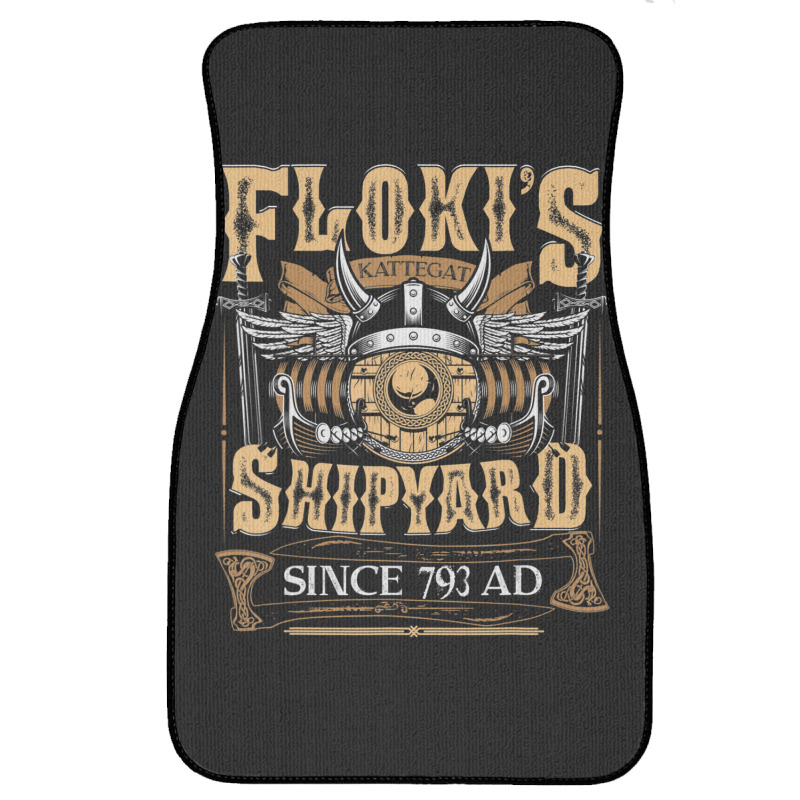 Limited Edition Flokis Shipyard Kattegat Since 793 Ad Norse Mythology Front Car Mat | Artistshot