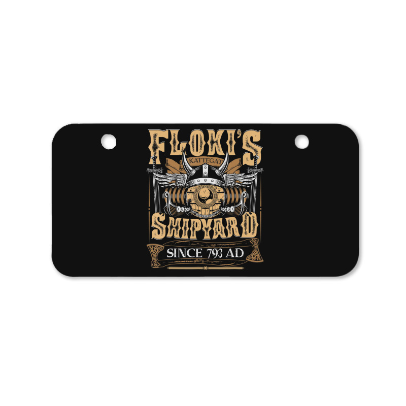 Limited Edition Flokis Shipyard Kattegat Since 793 Ad Norse Mythology Bicycle License Plate | Artistshot