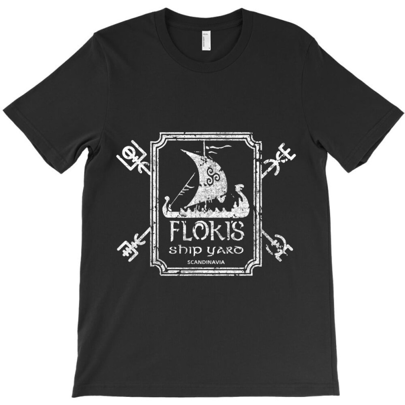 Hot Trend Flokis Shipyard Kattegat Viking Ship And Sword T-shirt | Artistshot