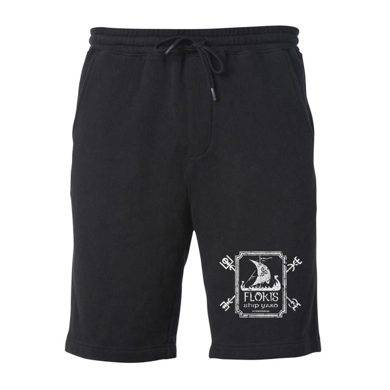 Hot Trend Flokis Shipyard Kattegat Viking Ship And Sword Fleece Short | Artistshot