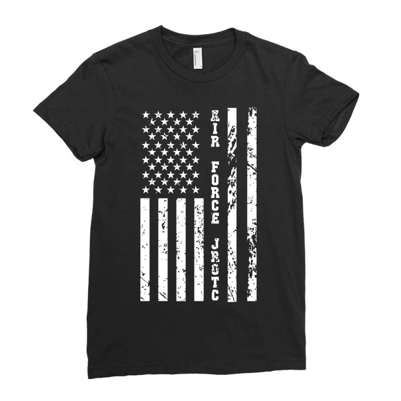 Trending Usaf Jrotc Air Force Junior Rotc W Us Flag Ladies Fitted T-Shirt by quanghuydinh1 | Artistshot