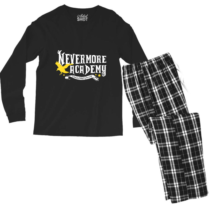 Hot Trend Nevermore Academy Wednesday Men's Long Sleeve Pajama Set by Sierra Dennis | Artistshot