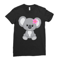 Pretty-koala-grey Ladies Fitted T-shirt | Artistshot