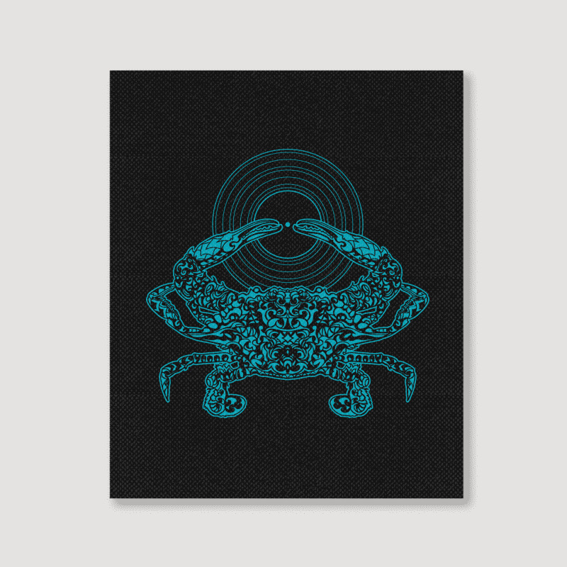 Crustacean Groove Portrait Canvas Print | Artistshot