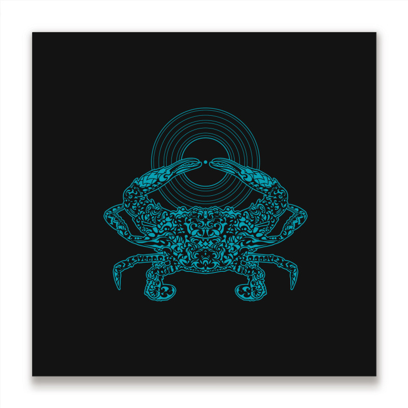 Crustacean Groove Metal Print Square | Artistshot