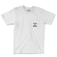 We Live In A Hologram 90s Style Nihilist Statement Pocket T-shirt | Artistshot